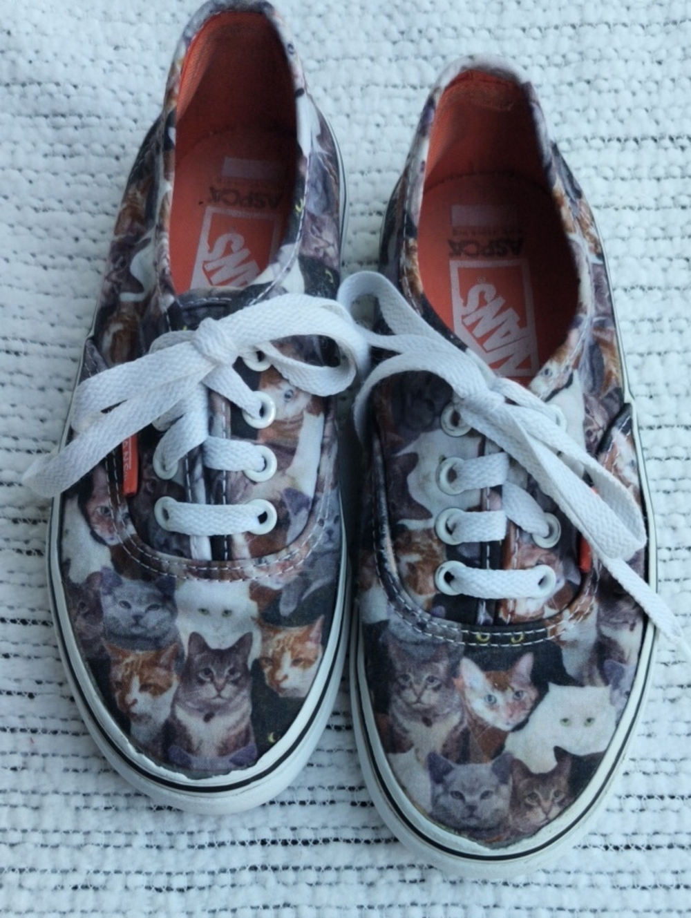 Vans xASPCA Authentic Cat Print, Canvas Sneakers